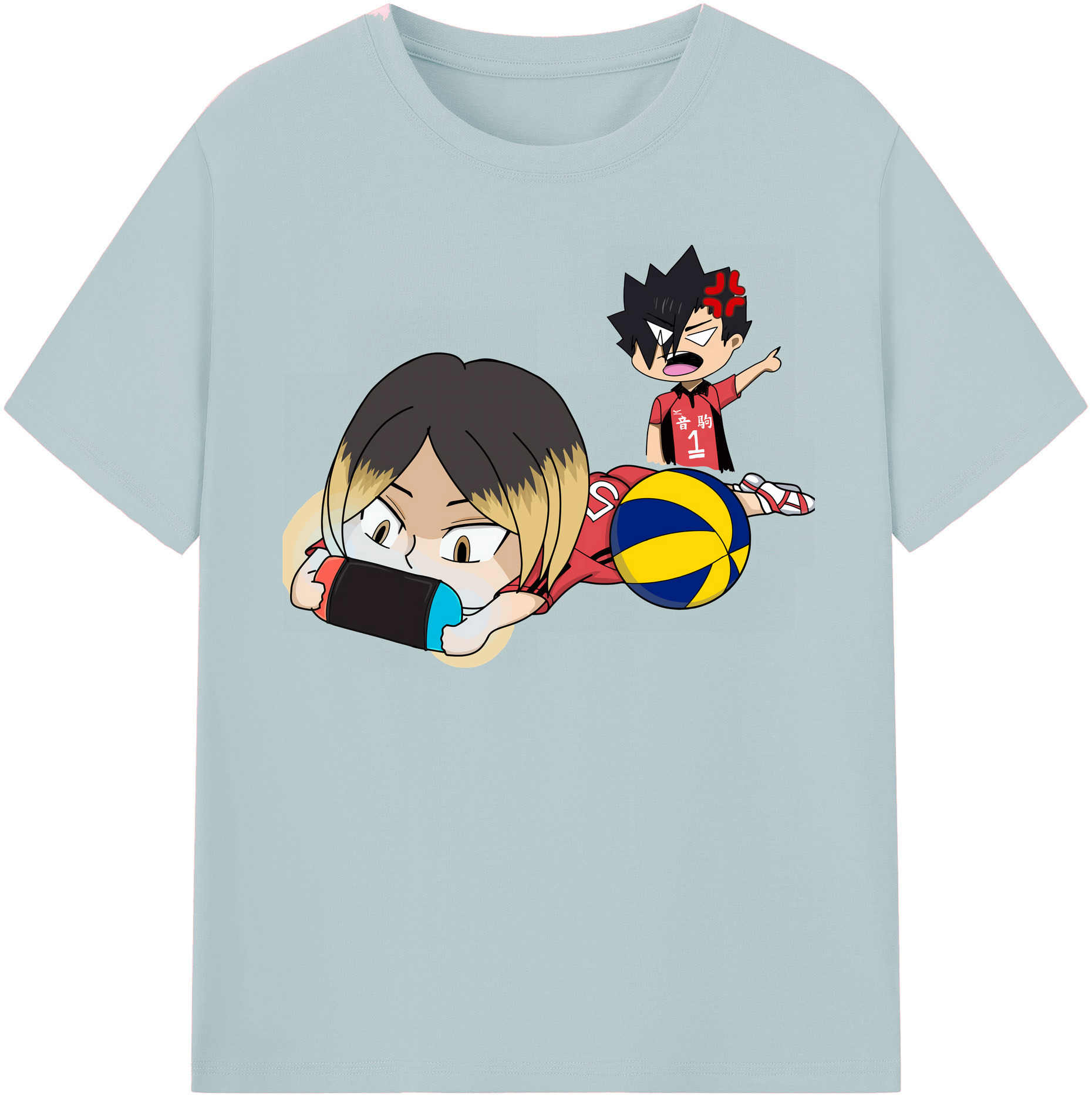 （画像用） ハイキュー!! Haikyu!! 綿100％半袖Tシャツ（フロントプリント）